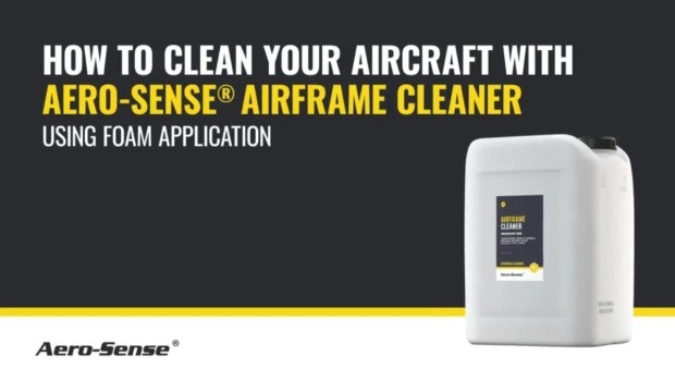 How to clean your aircraft with airframe cleaner, using foam application?